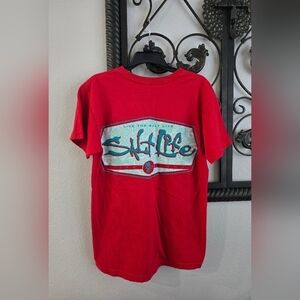 Salt Life Red Short Sleeve Tee Casual Graphic